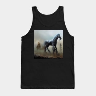 Horse In Post Apocalyptic World Tank Top